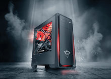 Load image into Gallery viewer, Trust Case GXT 1110 windowed mid-tower ATX PC.
