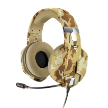 Load image into Gallery viewer, Trust Headset GXT 322D Carus Gaming, Desert Camo
