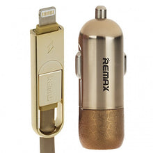 Load image into Gallery viewer, Remax Car Charger Finchy RCC103, Gold
