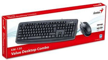 Load image into Gallery viewer, Genius Keyboard + Mouse KM-130 combo ,USB Wired , Black
