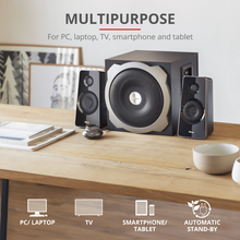 Load image into Gallery viewer, Trust Speaker Set Tytan 2.1 Subwoofer 60W, Black
