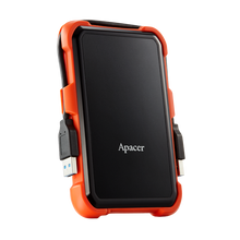 Load image into Gallery viewer, Apacer HDD External Portabel 2.5'',AC630 Military-Grade Shockproof,1TB,USB3.1,Orange,colorbox
