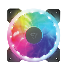 Load image into Gallery viewer, Trust Case GXT 770 RGB Illuminated PC Fan 2-pack.
