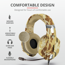 Load image into Gallery viewer, Trust Headset GXT 322D Carus Gaming, Desert Camo
