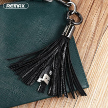 Load image into Gallery viewer, Remax Cable micro,Tassels Ring RC-053M micro cableg, Black
