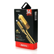 Load image into Gallery viewer, Remax Car Charger Finchy RCC103, Gold
