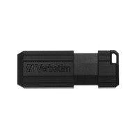 Load image into Gallery viewer, Verbatim Flash Drive USB 2.0 16GB, Pinstripe, black
