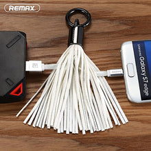 Load image into Gallery viewer, Remax Cable micro,Tassels Ring RC-053M micro cableg, White
