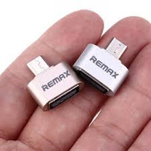 Load image into Gallery viewer, Remax Adapter RA-OTG, USB to OTG, Micro USB, Gold

